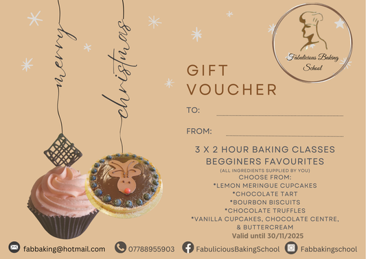 Baking Gift Voucher - Beginner's Favourites