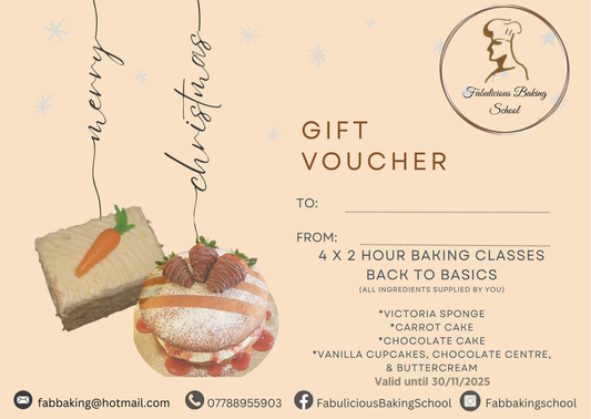 Baking Gift Voucher - Back to Basics